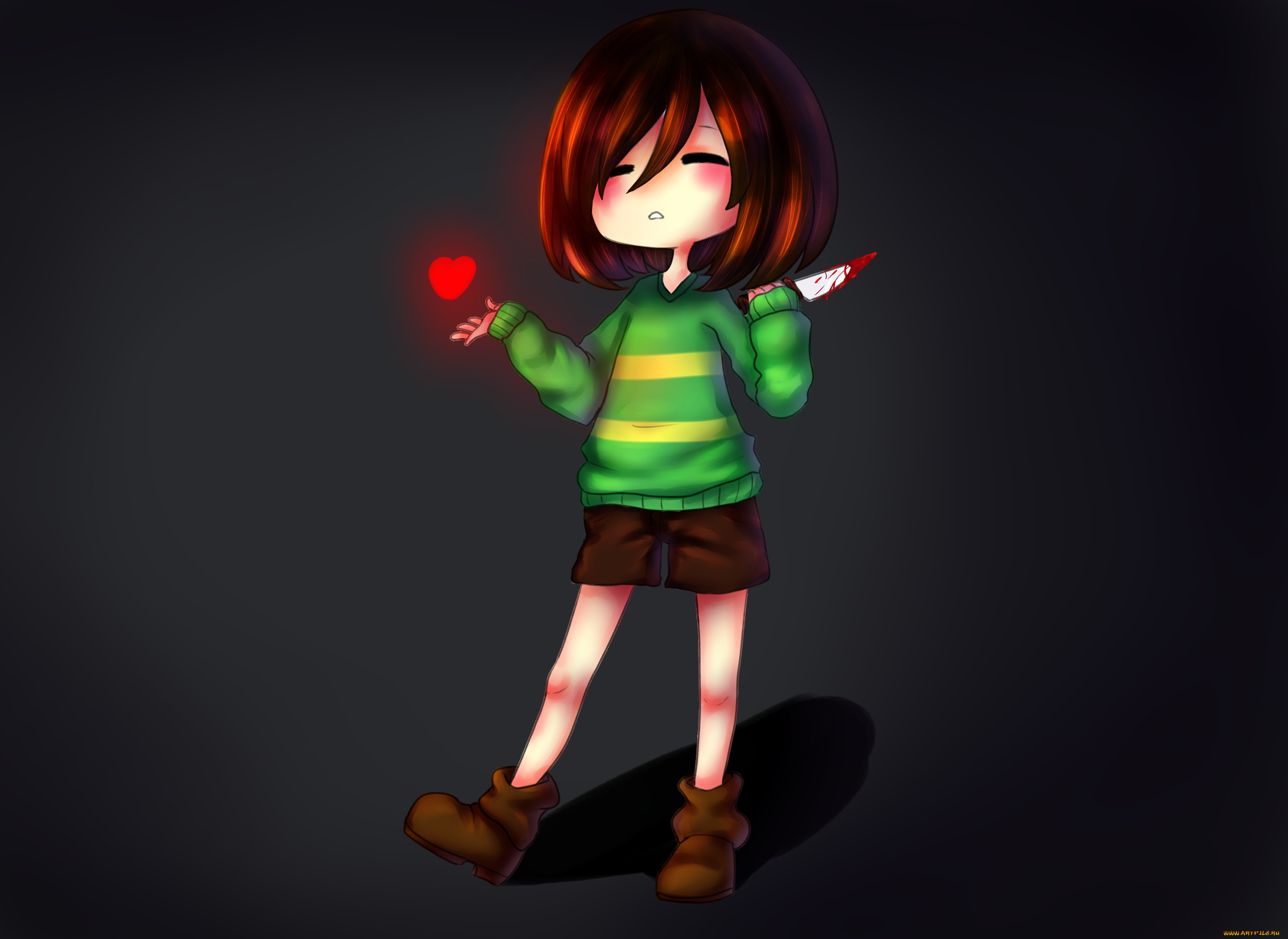 Обои Аниме Undertale, обои для рабочего стола, фотографии аниме, undertale,  chara Обои для рабочего стола, скачать обои картинки заставки на рабочий  стол.